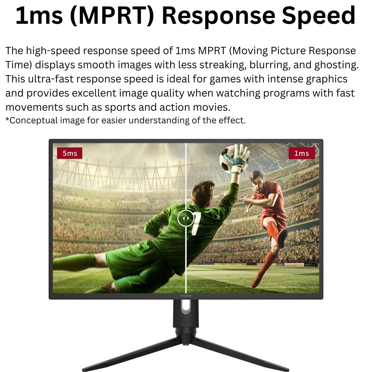 FHD Monitor Gaming Enabled (FGM-27F445) VA, Funai Premium 27" 240Hz, 1ms, AMD FreeSync™ HDR,