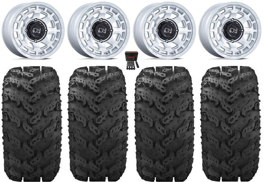 Tires 14" Rhino ZForce Black 950 Viking YXZ1000R Wolverine Si Wheels UForce CFMoto Yamaha Chamber Reptile 1000 28"