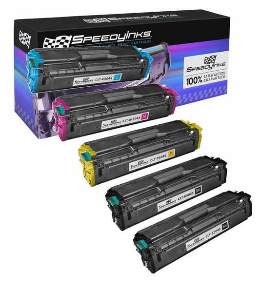 Yellow, Samsung Speedy (2 Cyan, 1 Cartridge Replacement 1 1 for Toner CLT-504S Black, Series Inks 5-Pack) Magenta,