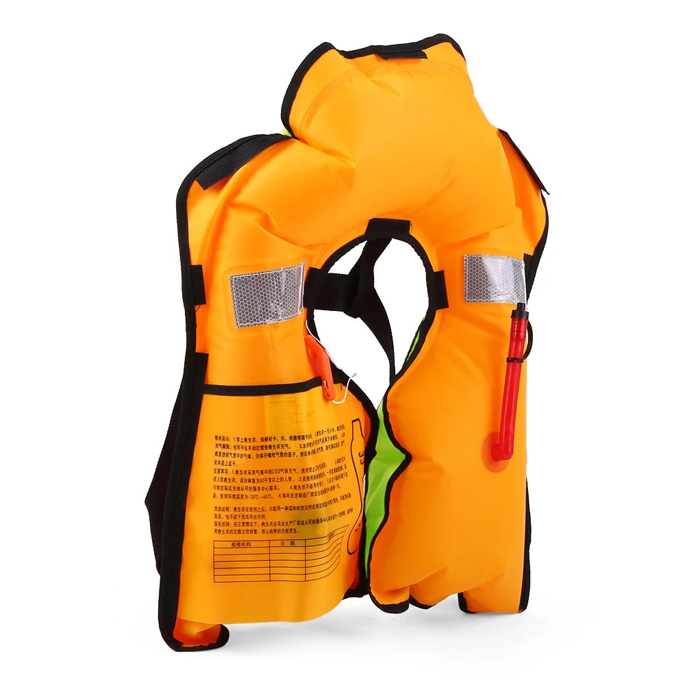 Swiming Inflatable Water Sports Manual Jacket Fishing Survival Adult