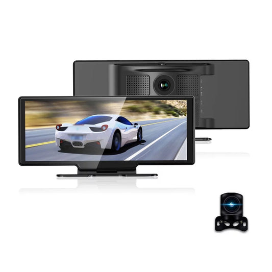 - - Calling Supported Recorder Loop & 4K Built-in G-Sensing, WiFi Parking Driving Rear Touchscreen Auto - Carplay, Front Hands-Free - Dash - Recording, 10.26 Monitor Inch DVR Android Cam