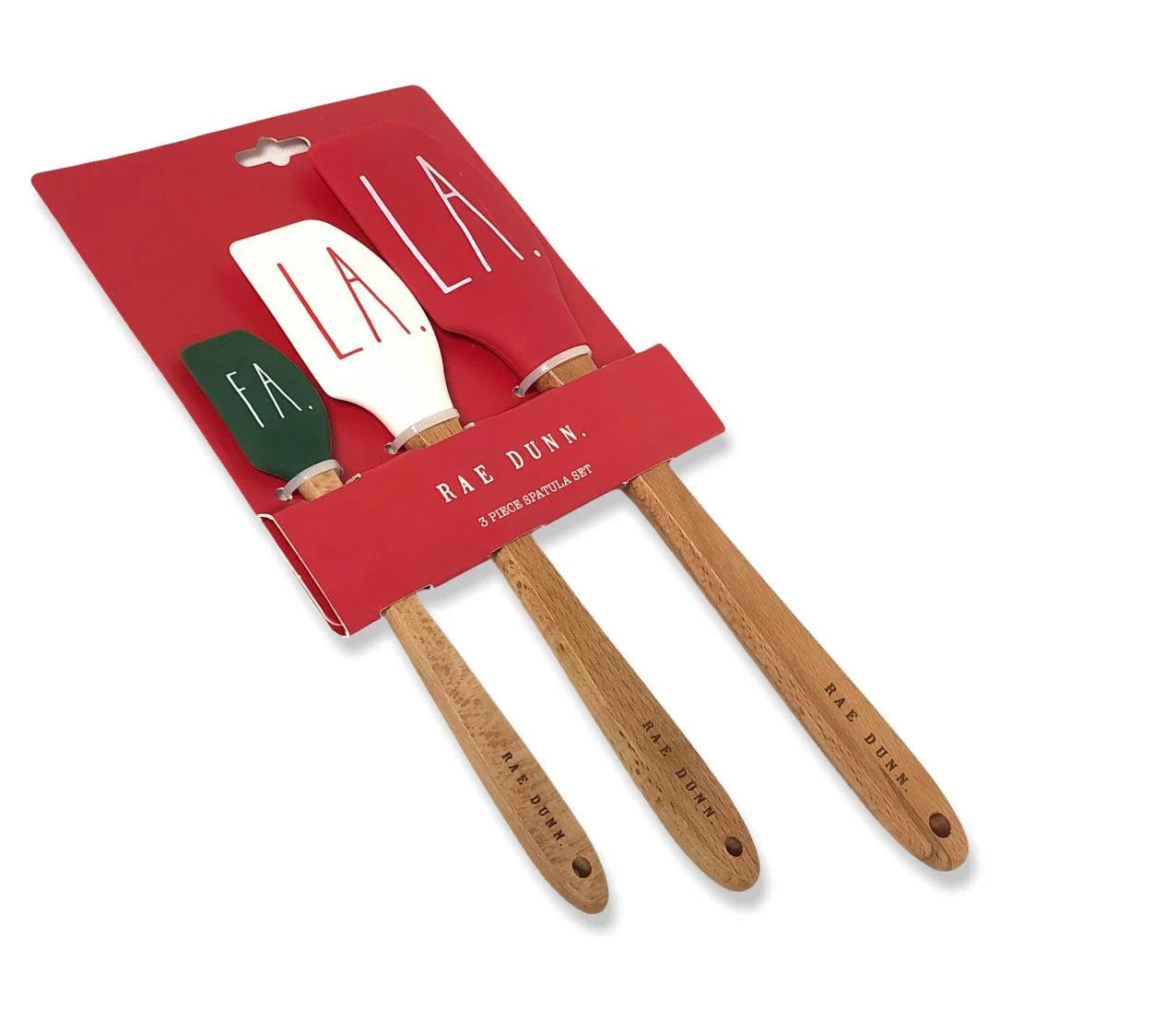 Wood LL Set Handles LA.” Dunn Letter Rae Silicone “FA. Spatula LA. 3 Hard Spatula with Pc.