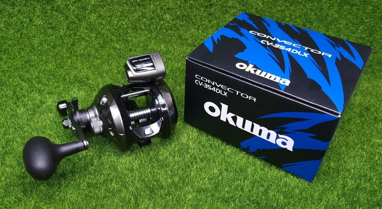 Cv-354dlx Line Fishing Reel Counter Low Okuma Profile Hand Convector Left