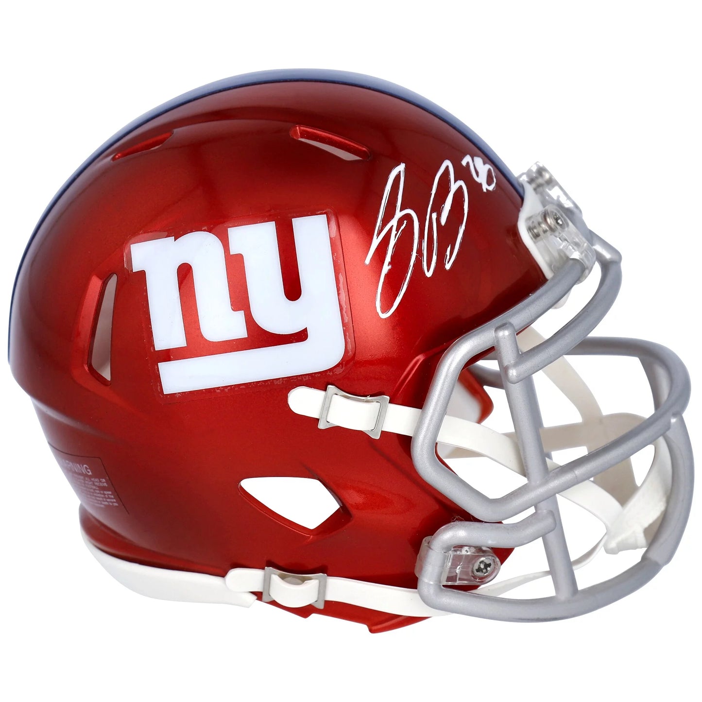 Barkley Authentic Giants Certified - York Saquon Flash Helmet Fanatics Mini Speed Autographed New Riddell