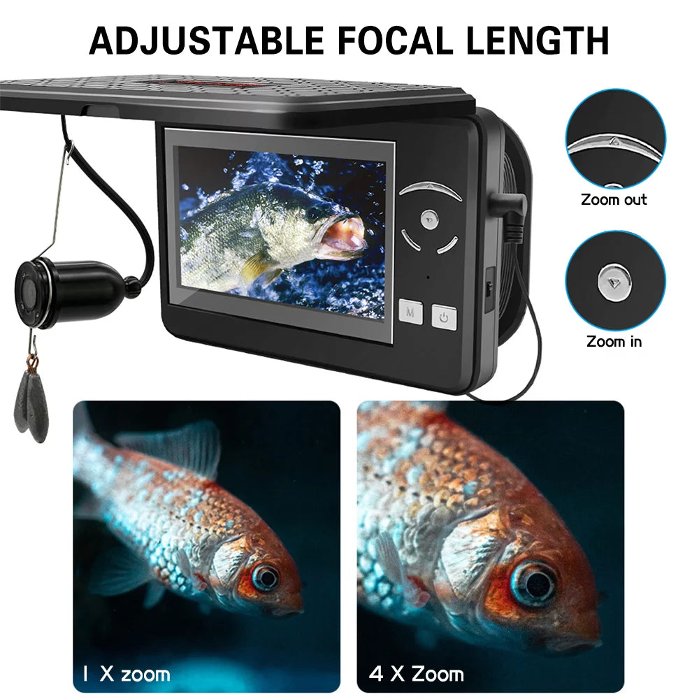 Sea for Ideal Fishing Waterproof Boat Camera Portable Fish Display Finder LCD Underwater Fishing with 720P