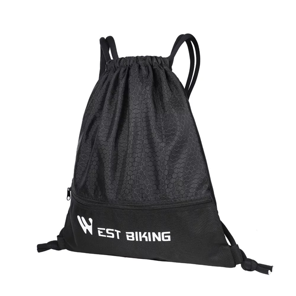 Bag BIKING WEST Outdoor Backpack, Sackpack Sports Drawstring Black