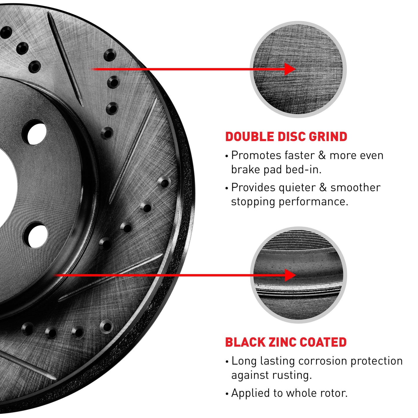 R1 select: Brake 2014-2017 F-TYPE JAGUAR Concepts D/S S, Black 20005 Fits JAGUAR 2018-2020 Rotor Concepts R1 F-TYPE Whpn2