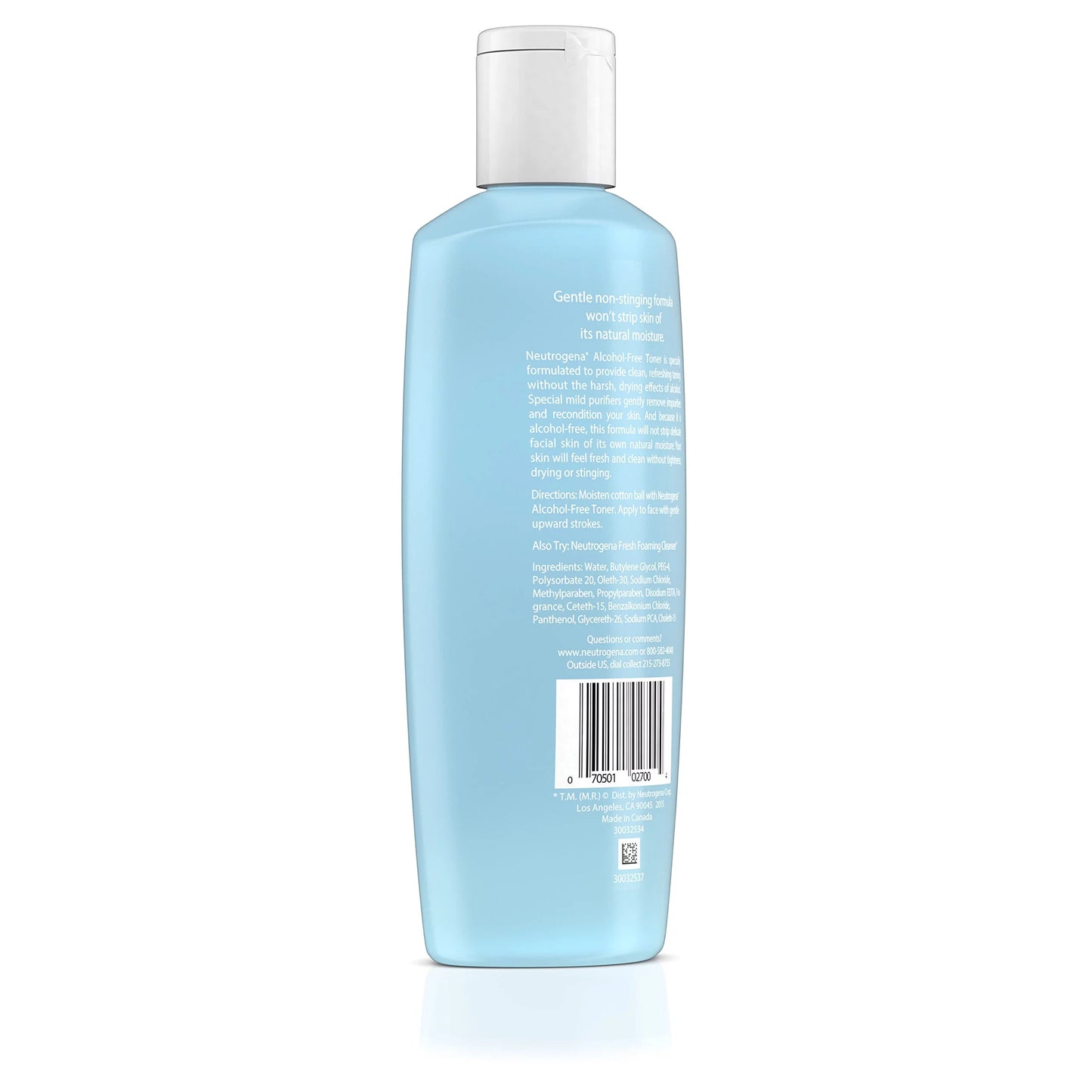 Oil- Alcohol-Free Formula Toner, Neutrogena Hypoallergenic Facial and with