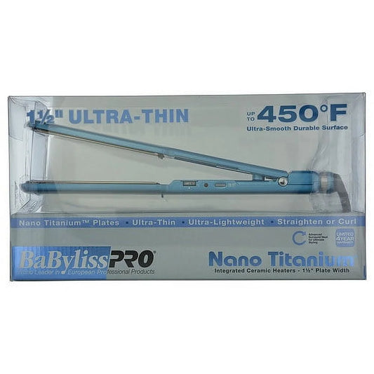 NANO Ba ULTRA-THIN IRON Byliss PRO FLAT TITANIUM 1 1-2"