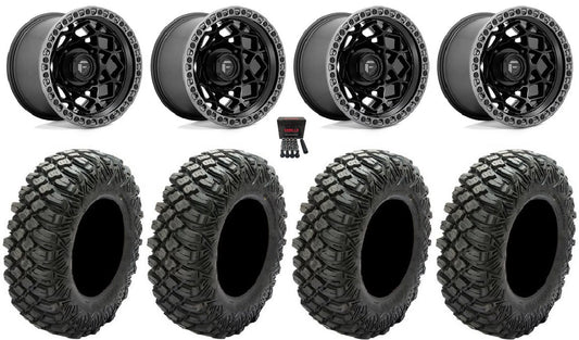 32" Mule Unit Teryx XG Crawler Tires Kawasaki Black Wheels 15" Fuel