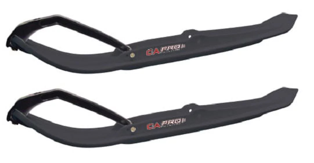 Skis Pro of W/Black C&A Black Loops Pair 8" Mountain/Trail Snowmobile C&A MTX