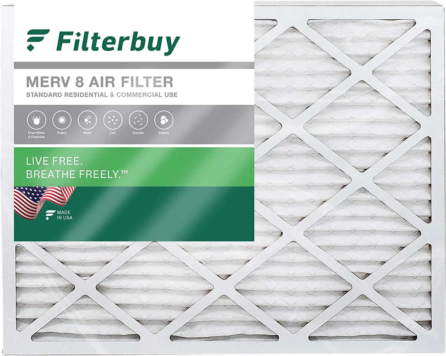 AC MERV 25x32x2 HVAC Furnace Pleated Filterbuy 8 (1-Pack) Air Filters