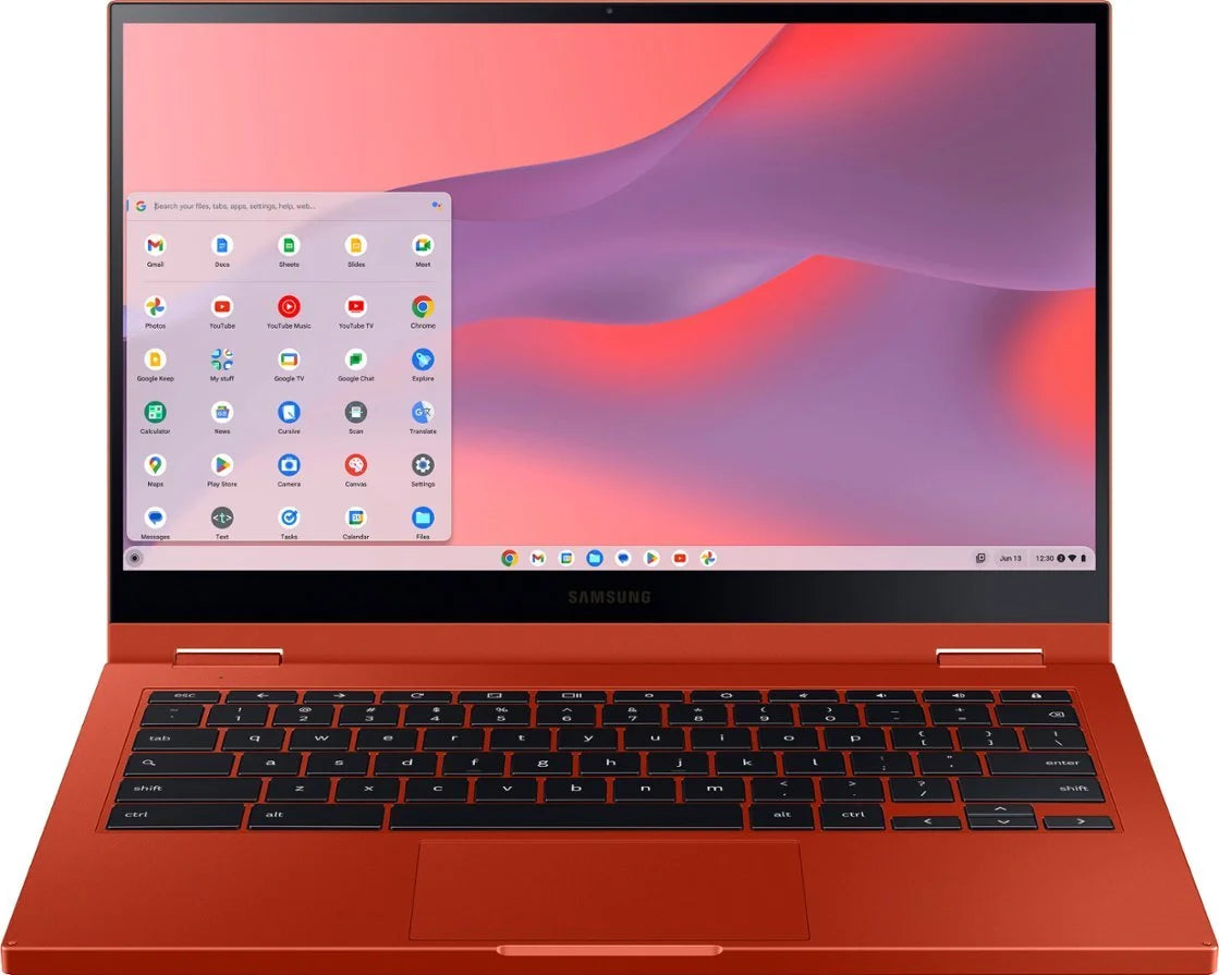 RAM, Tigology Backlit LPDDR3 Keyboard, Chrome 128GB Intel Chromebook eMMC, 8GB Laptop, Samsung Red Accessories 2 i3-10110U, 1 1080) 2 Touchscreen in Core 13.3" with Fiesta x OS, FHD(1920 Galaxy