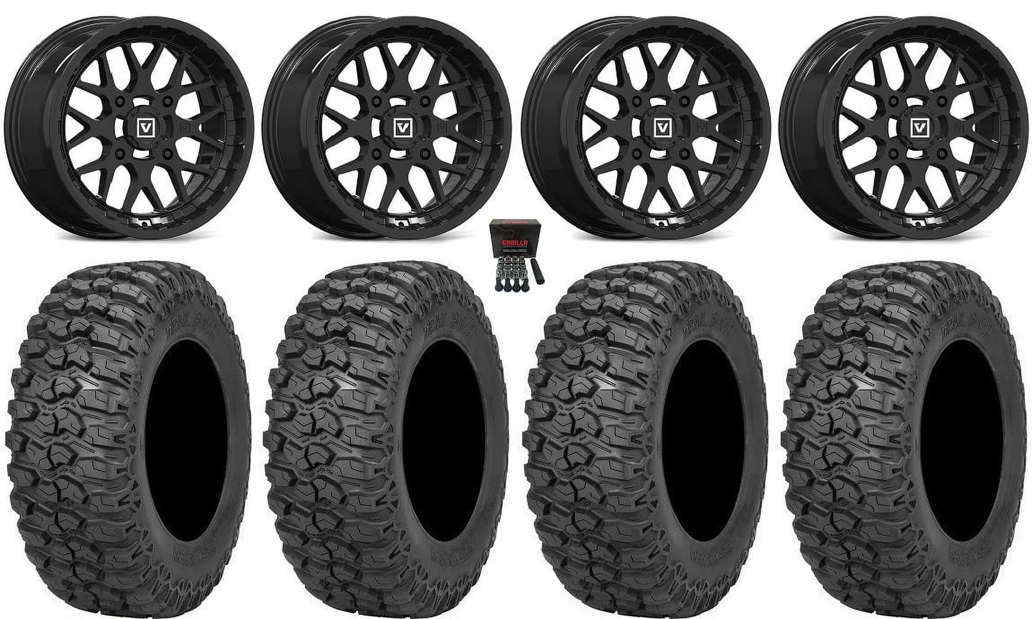 Trail Sportsman V03 RZR Valor 2.0 Saw Tires Black 30" 14" Wheels Ranger