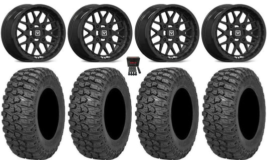 Trail Sportsman V03 RZR Valor 2.0 Saw Tires Black 30" 14" Wheels Ranger