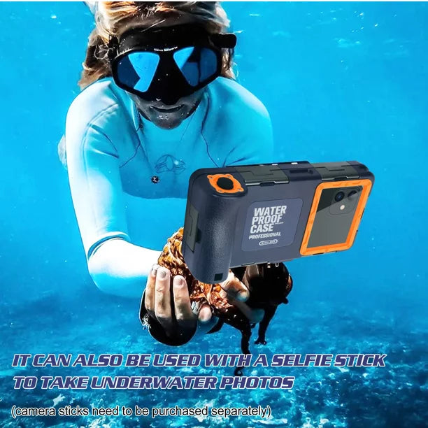 Professional Camon Diving all 16 Protective LCD Photo Waterproof Lanyard to Snorkeling Up Video Inch Phones [15m/50ft] Surfing Housing 6.9 UrbanX Swimming Case Underwater Tecno with for And