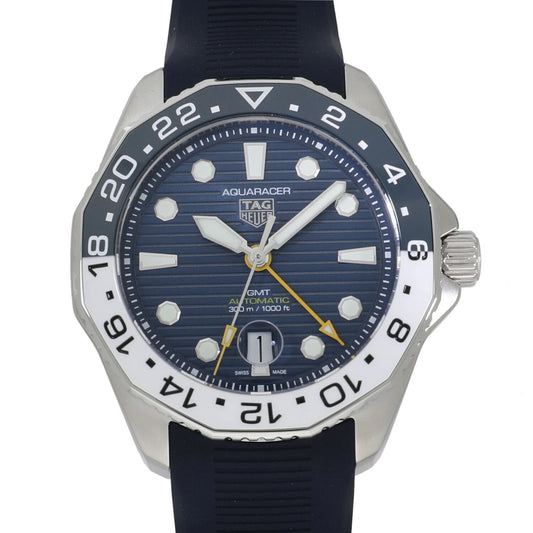 Caliber 7 300 (New) Tag Watch WBP2010.FT6198 GMT Heuer Blue Aquaracer Men's Pre-Owned Professional