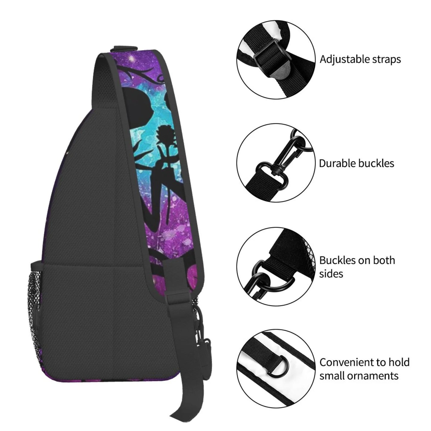 Crossbody Bags Gifts Men For Travel Chest Shoulder Christmas The Unisex Daypack Hiking Nightmare Sling Women Before Backpack Bag