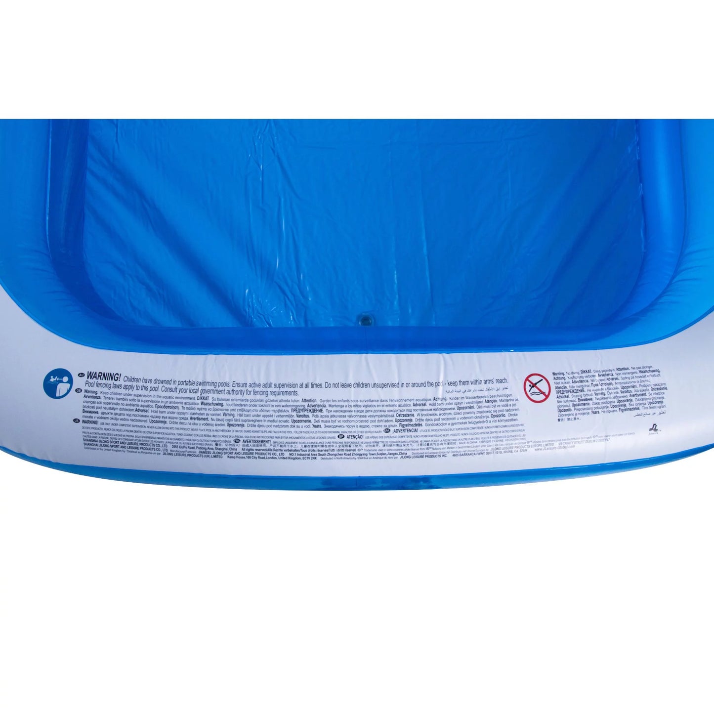 Pool 10' Central Rectangular Blue White Swimming and Pool Inflatable