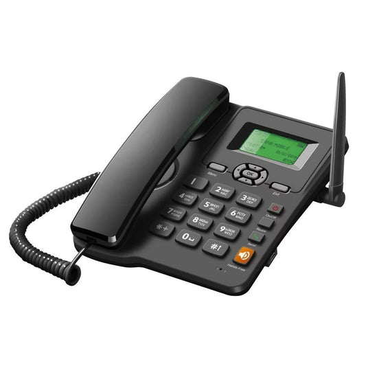 Phone for with Home and and Desktop Set GSM Cards Use Cordless SIM Bisofice Office Dual Support Telephone