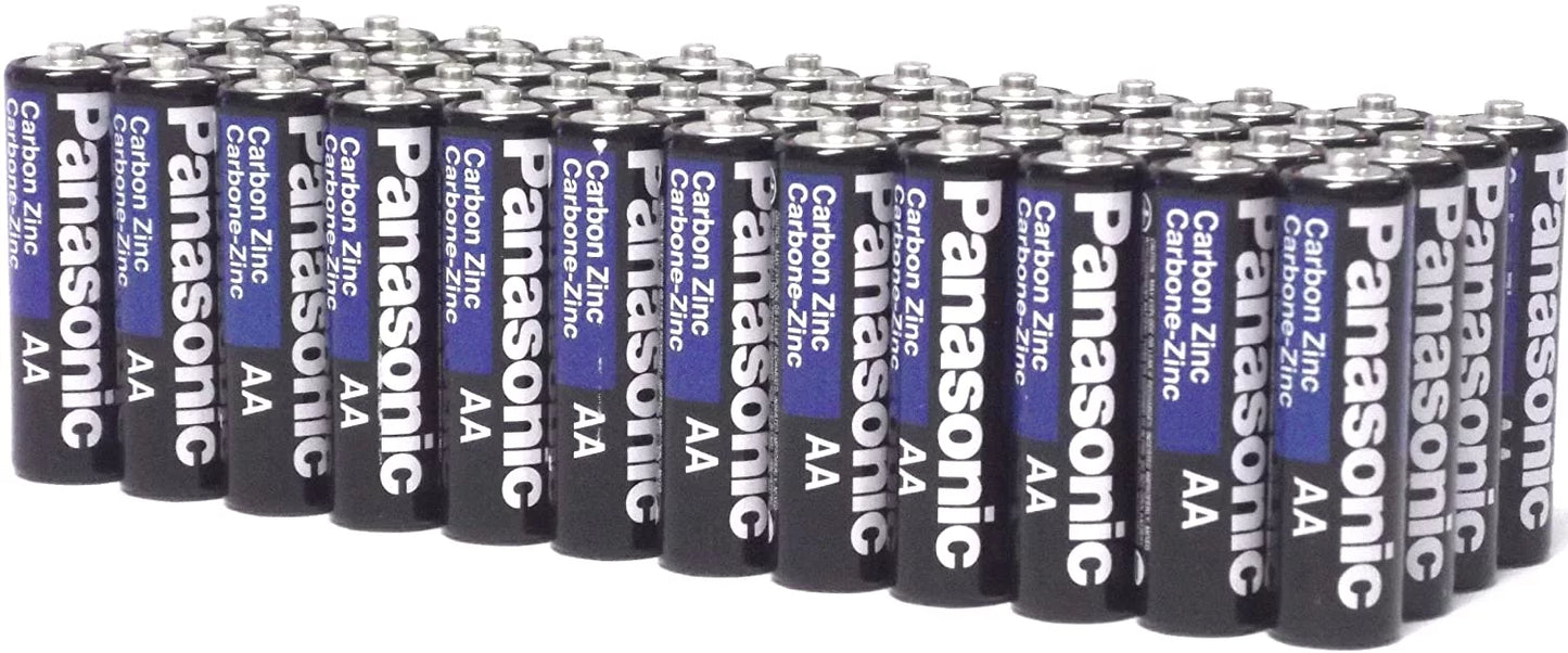 Duty 200 Batteries AA Lot Pack Super Wholesale Panasonic Heavy