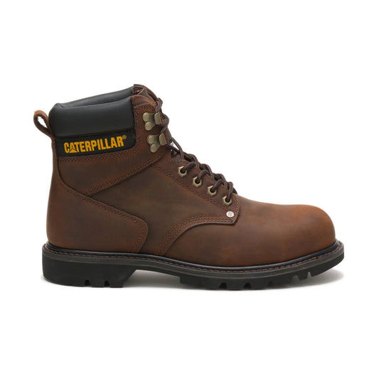 Brown Boot Caterpillar Shift Dark Second Toe Men Steel Work