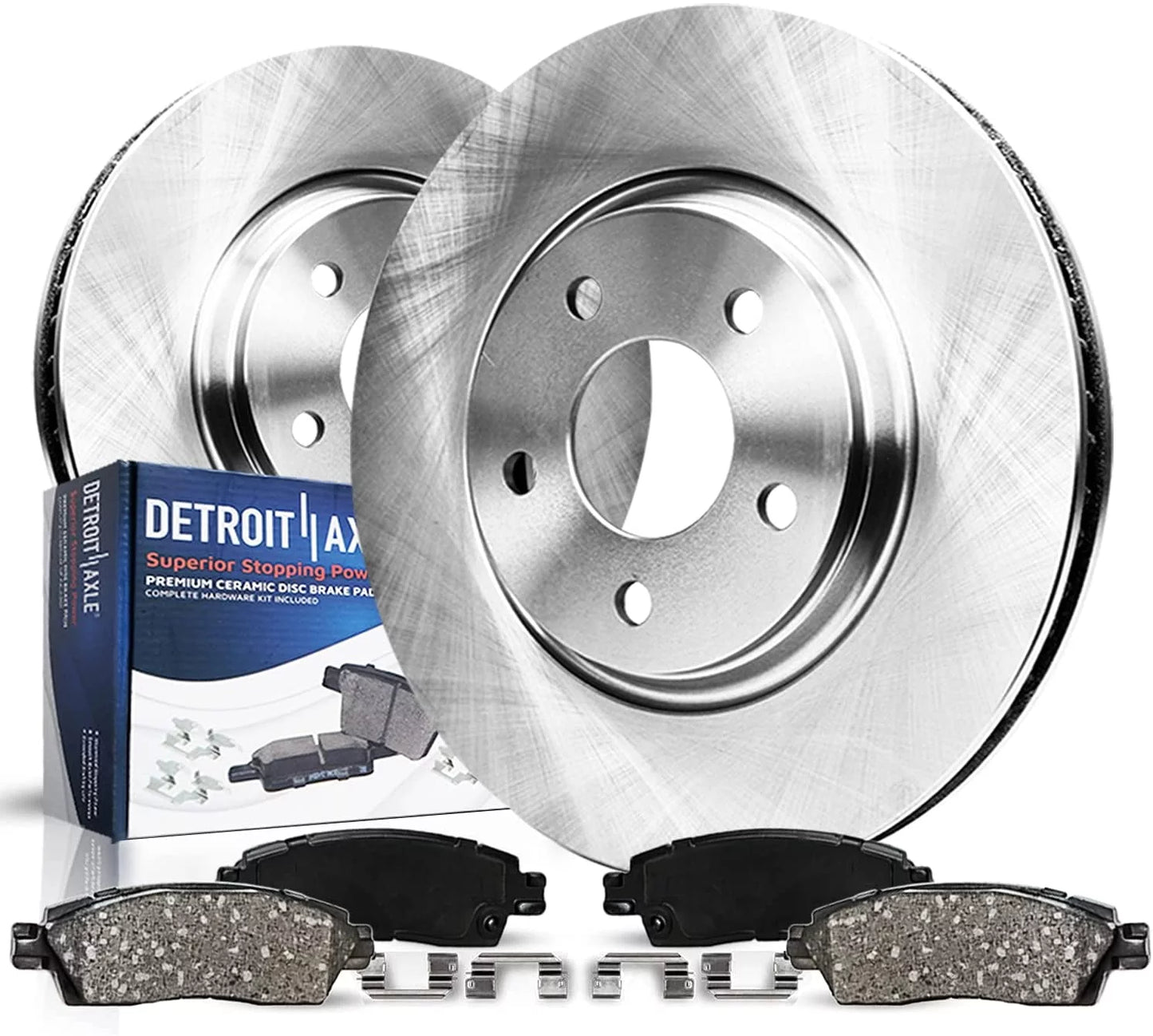 2010 for 2014 Matrix Brake 2013 Ceramic Vibe, 2009-2019 - Kit Brake Corolla Scion Toyota Pads xD 2012 2009 Replacement Brakes Rotors Axle Disc 2008-2014 Detroit Front 2011 Pontiac