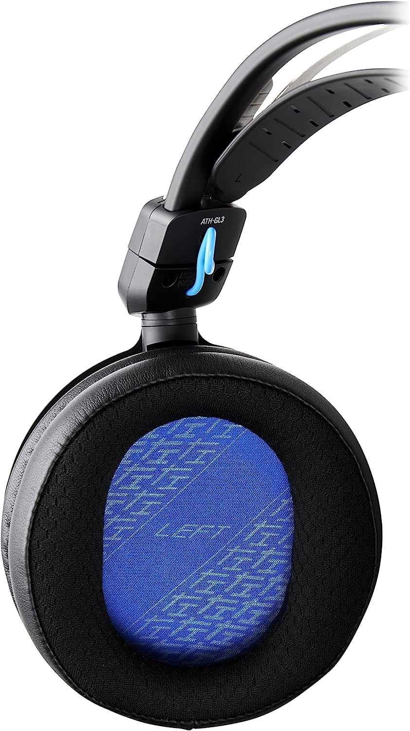 Additional Headset Audio - Gaming an Wired Technica Epic Protect Coverage ATH-GL3BK Black/Blue with by 1 (2022) Closed-Back Year