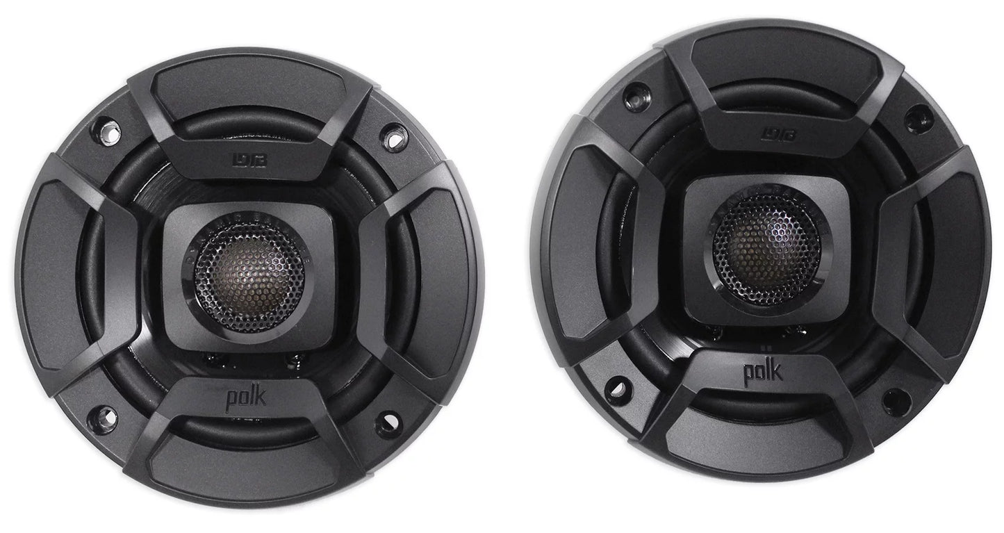 Polk 270w Car/Marine/ATV/Motorcycle 4" Audio (2) Speakers+Speaker DB402