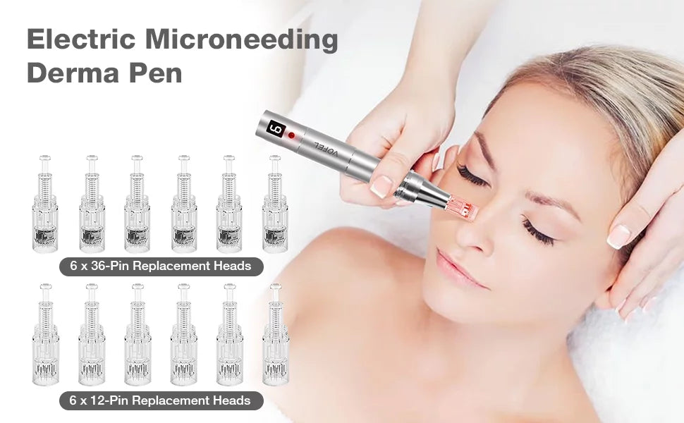 Wireless Beauty Replacements 12 with Pen Multi-Function Pcs Professional Care Electric Pen Skin for