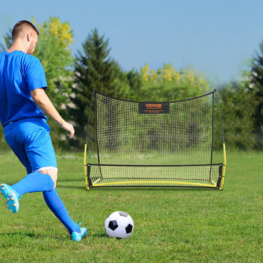 Portable Trainer Rebounder BENTISM Portable Soccer Soccer 2-IN-1 71"x40" Net Bag