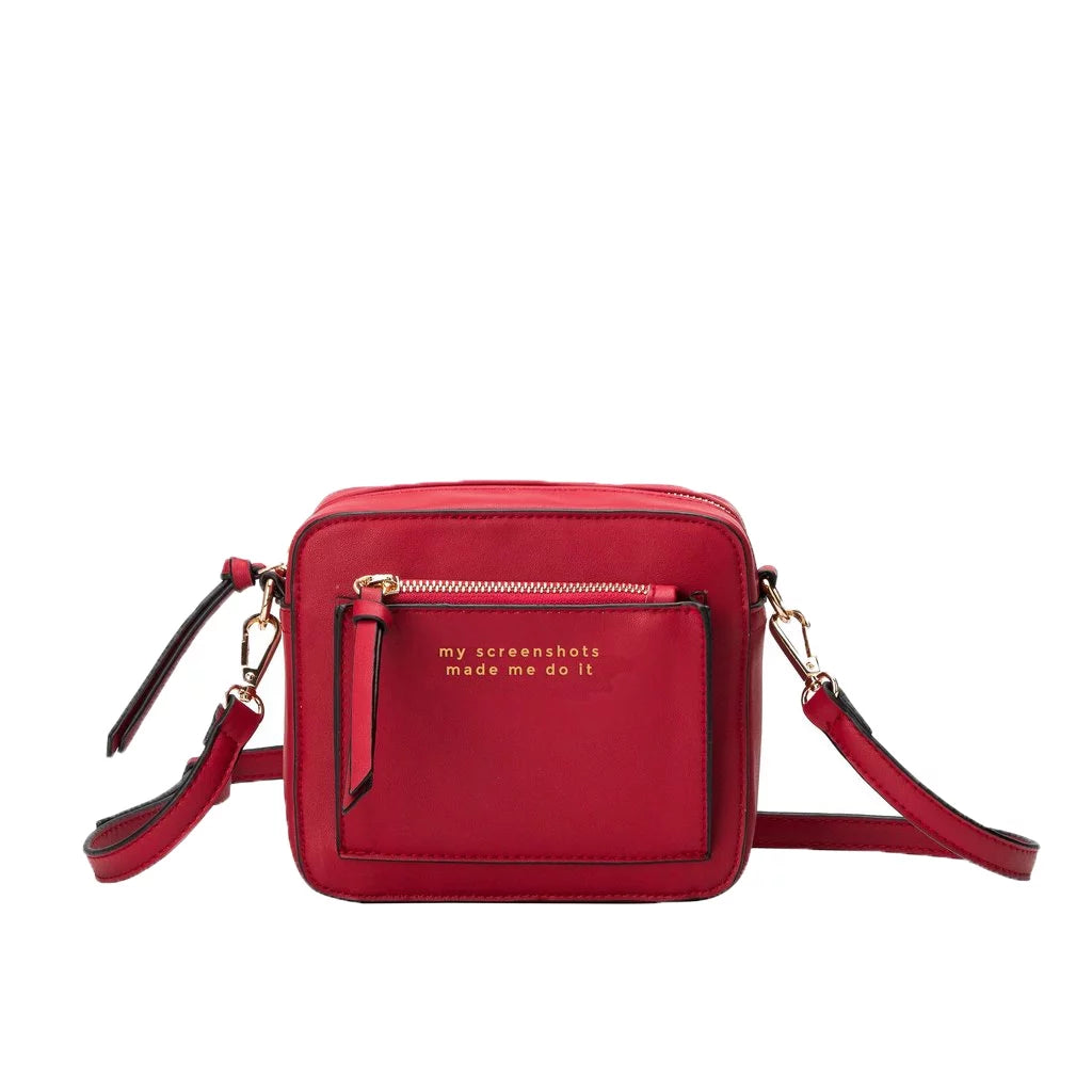 Screenshots Vegan Bianco Do It Red Melie Leather Evan Me Made Mini Crossbody, My