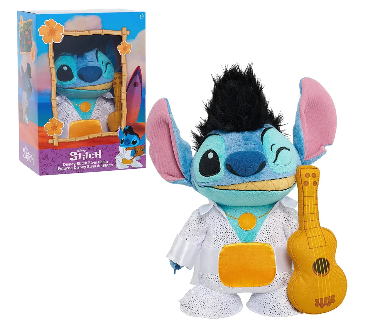 Stitch Box 14-Inch Disney Stitch With Plush Elvis New Toy & Lilo