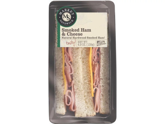 Deli 4.9oz (PACK and Ham Sandwich 10) Express Smoked Cheese Wedge OF