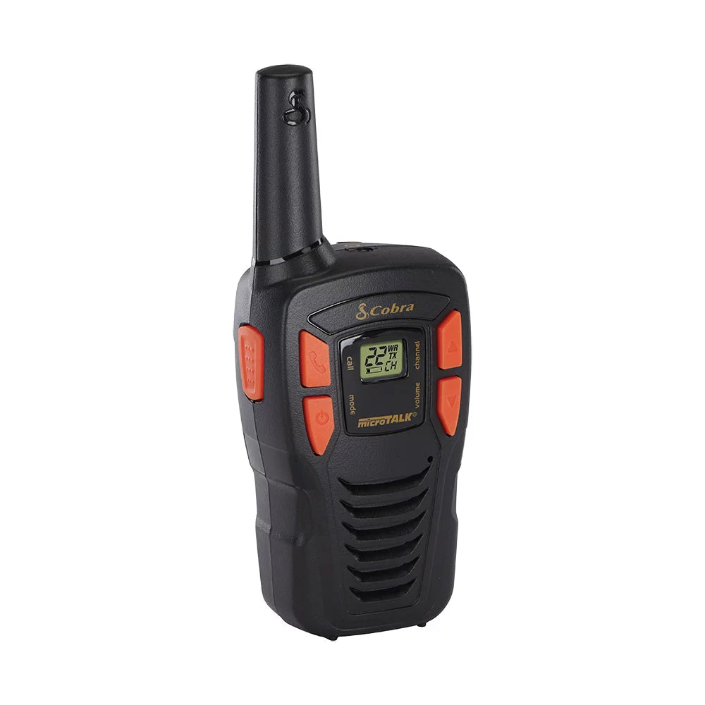 ACXT145 Cobra Radio Channels, Rechargeable, Set Range Compact 22 Walkie for Talkies Long 16-Mile Lightweight, Two-Way Adults -