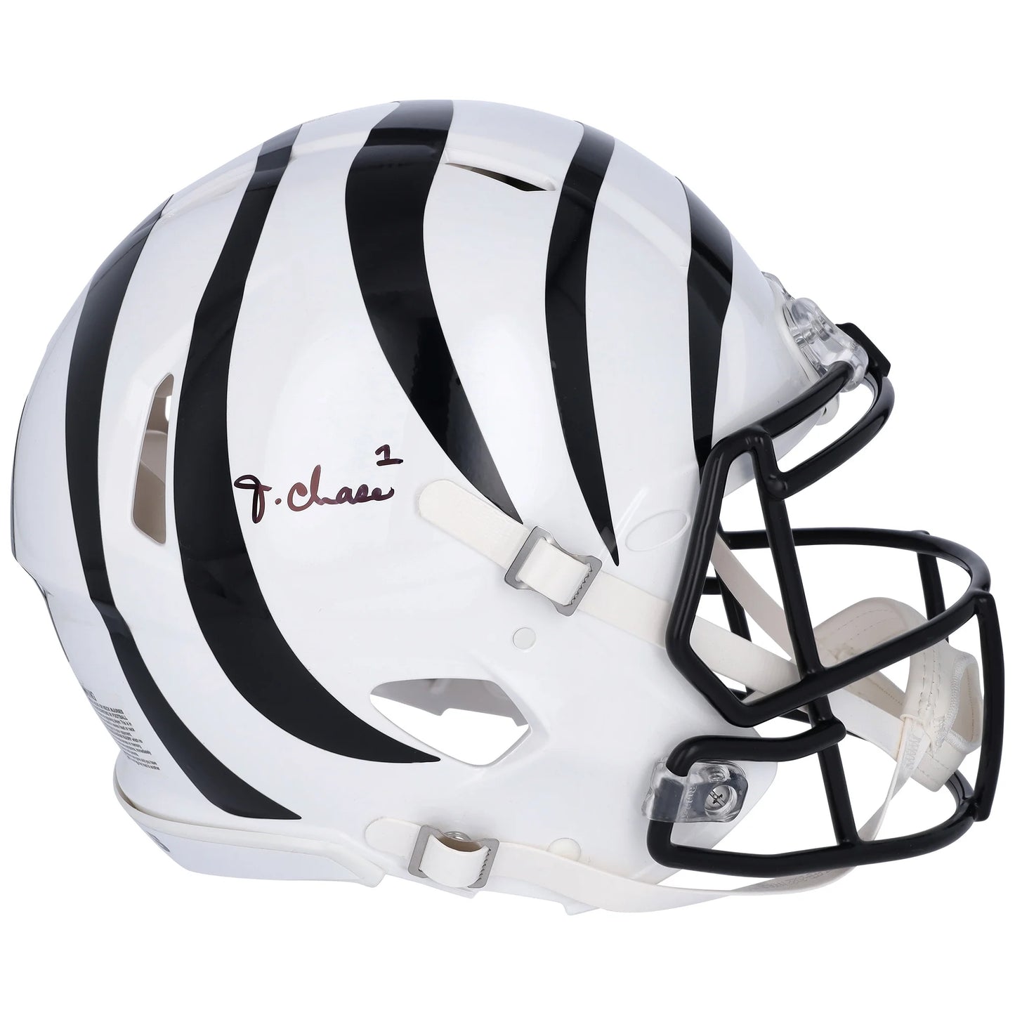 On Helmet Bengals Riddell 2022 Authentic Ja'Marr Chase Speed Cincinnati Alternate Field Autographed