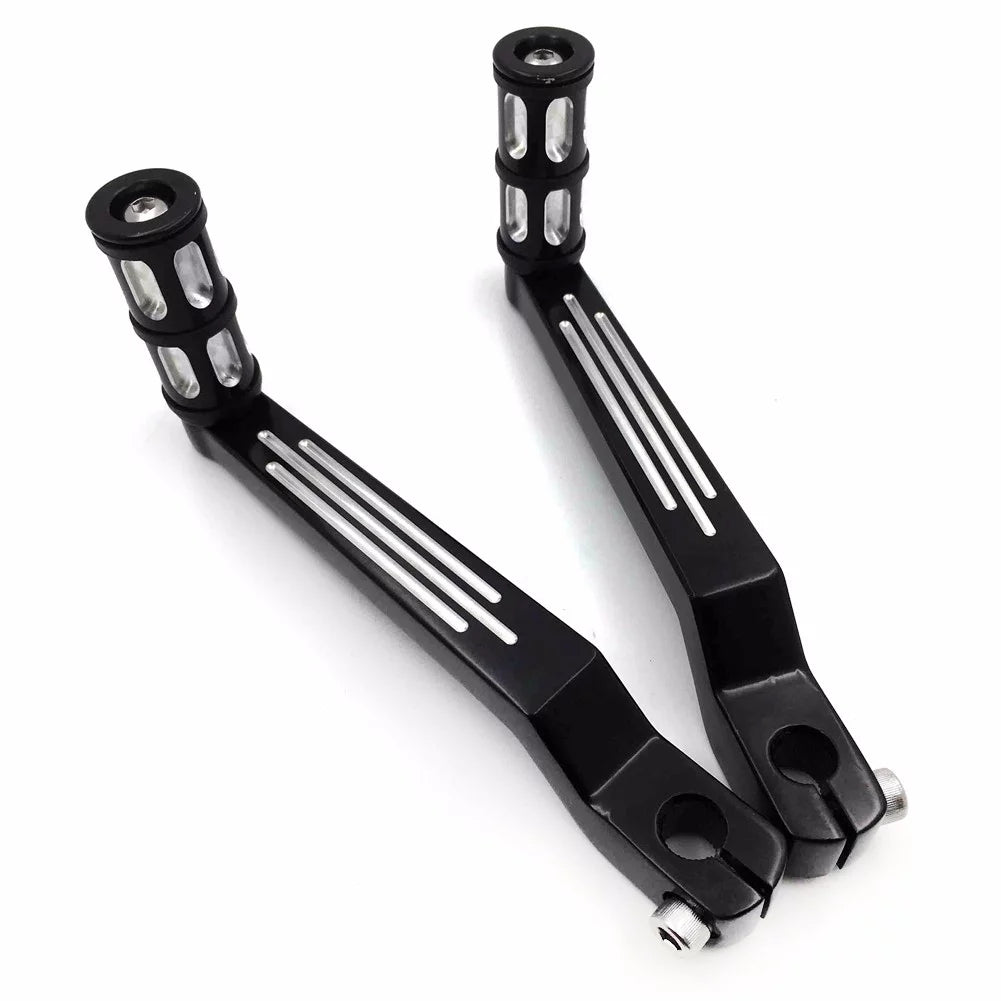 Style Levers HTT- 009C- Pedal Heel Shift Shift Aluminum FLSTF Pegs Fat and Motorcycle Boy w/ For Shifter Davidson 1980 later Black Toe Levers/Gear Harley