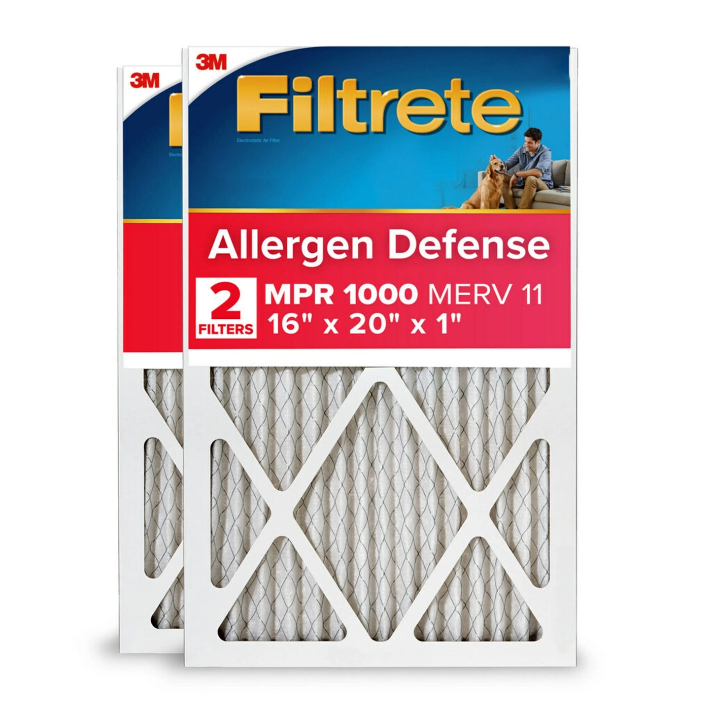 Air Allergen 11, Defense, MPR MERV 16x20x1 Filtrete 1000 2 Filter, Filters