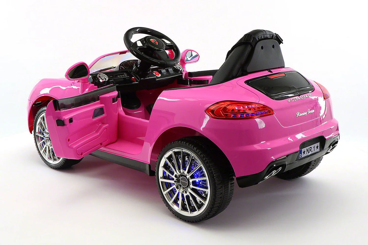 V Ride-On Moderno 12 Kiddie Kids Powered Roadster Pink