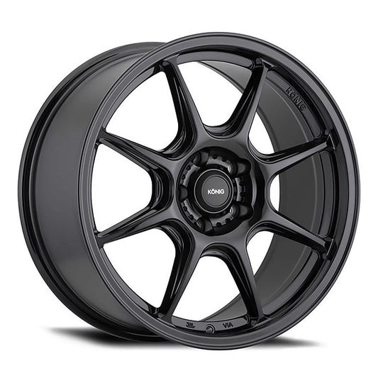 Lockout Wheel Gloss 102B Black 5x112 Konig 17x8 +43et