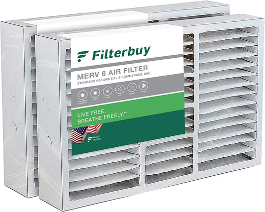 Trane Filters HVAC Filterbuy Pleated (2-Pack) for MERV Air AC Fit Perfect 17.5x27x5 Furnace 8