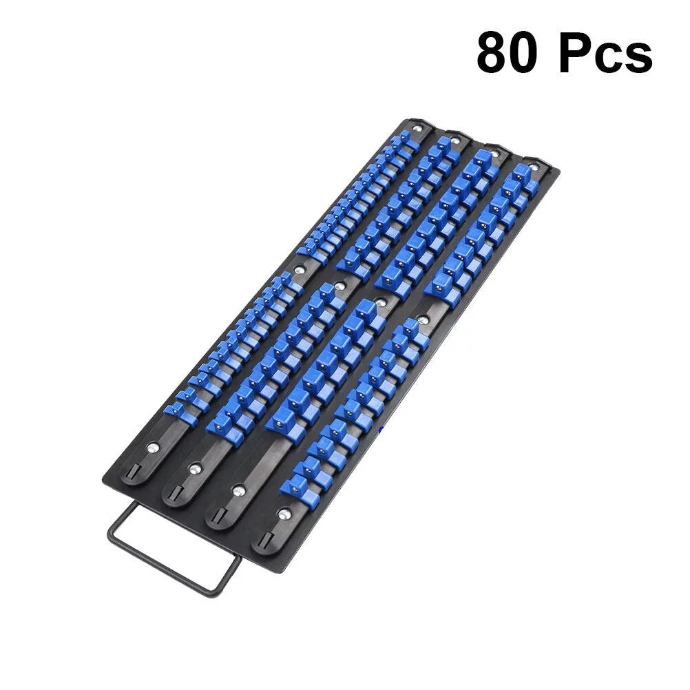 Wrench Holder Rack Sliding Industrial Mountable Storage Organize Rail ABS Socket 80 Socket HEMOTON