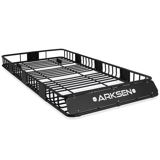 Black Carrier 6" 84"x ARKSEN Rack SUV Holder Extension Roof Car Camping, 39"x Luggage Cargo Universal Top Basket