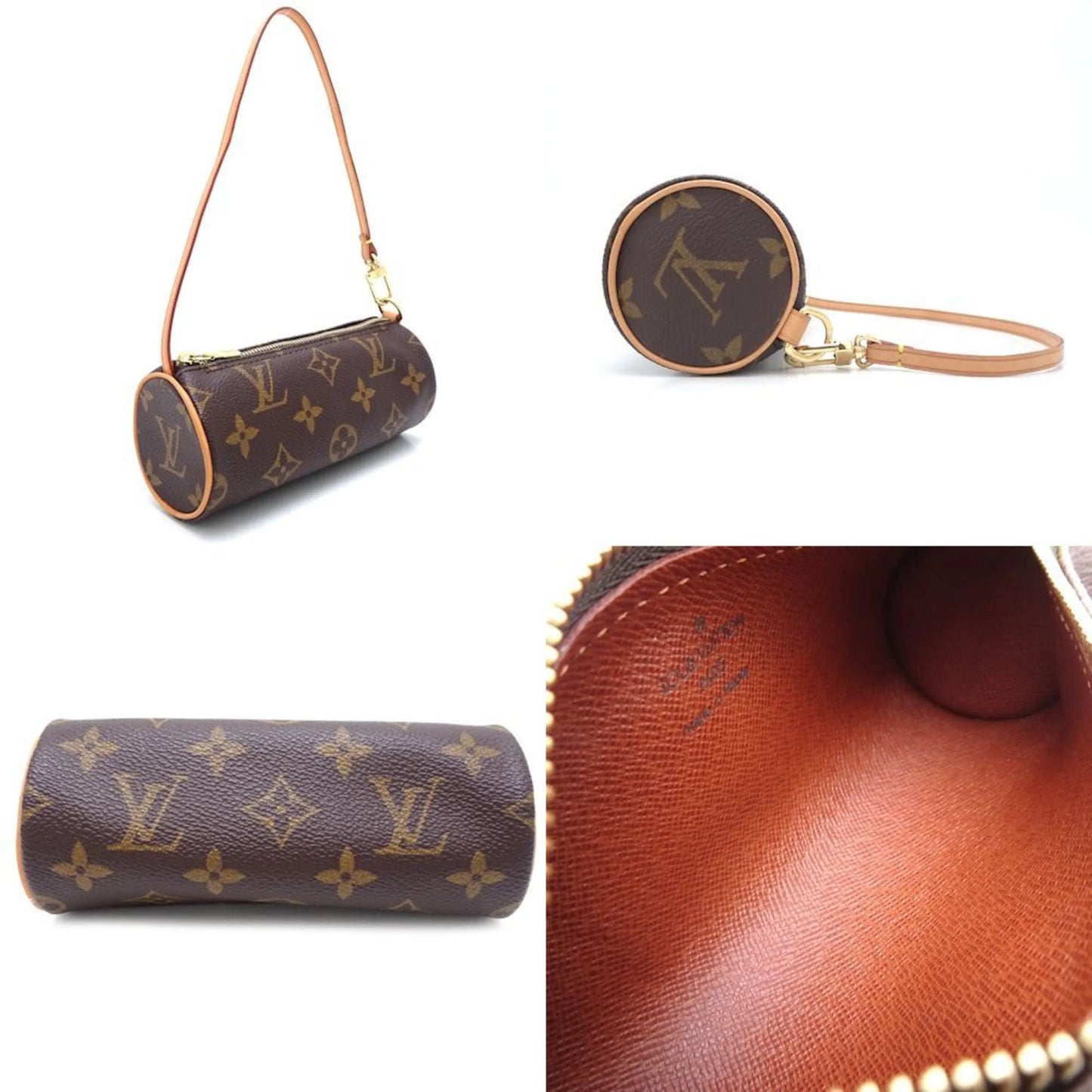 M51385 VUITTON 351021 (Good) Papillon LOUIS Monogram Pre-Owned Brown Handbag