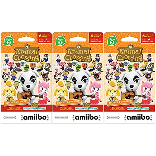 Cards - U Pack Amiibo Nintendo 3 Series 2 Crossing Of Wii Animal Set