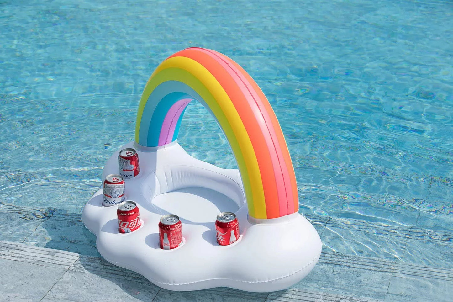 Adults Holder Beverage Party Holder Summer Leisure Water Bar Cloud Rainbow Drink Decorations Pool Salad Float Fruit Fun Accessories Floating Bottle Beach Kids Serving Cup Toys