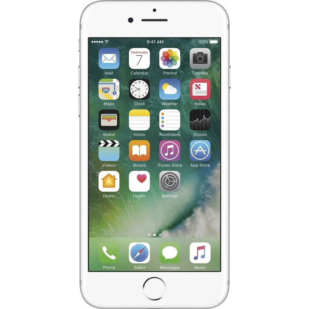 7 (Refurbished) iPhone (Cricket Restored Silver Wireless) 128GB