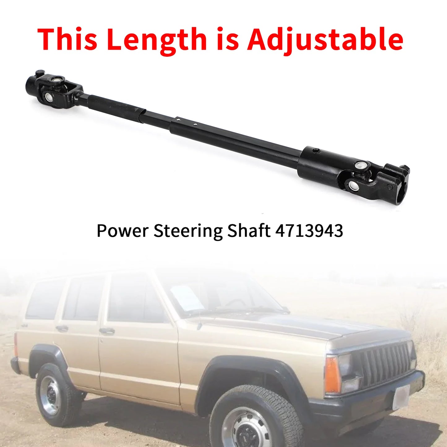 1984-1994 XJ Jeep Shaft Power Cherokee Steering For 4713943 JCXJ84