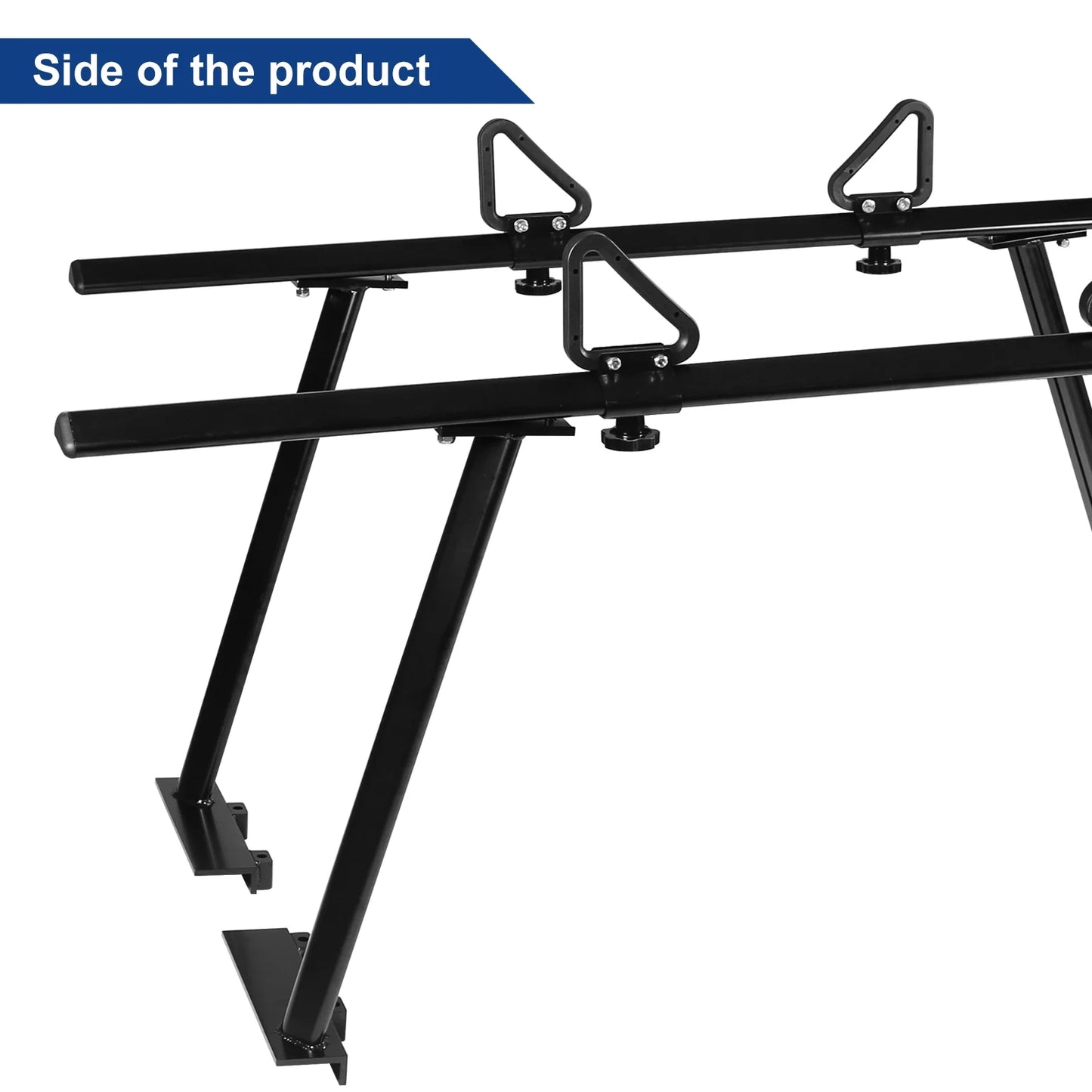 BoardRoad Truck Black Capacity Truck Racks 1,000lbs for Bed Kayak Ladder Required) Lumber Ladder Racks, (No-Drilling Universal Cargo Surfboard Pickup Aluminum