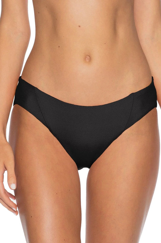 Bottoms Rebecca Virtue Black Fit Line Becca Rib by Fine American LG